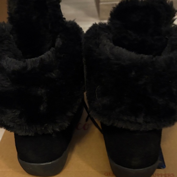 #139 style&Co.Aubrey Ankle Boots Fur-Lined genuine suede Women's 8M Boots NWOTWB - Picture 9 of 14